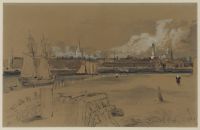 View of Calais from the harbour