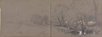 Landscape at Brodick (recto) ; Plants and Rocks (verso)
