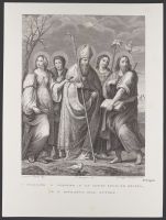 S. Fridiano S. Giacomo, e le Sante Lucia ed Orsola, ed il Ritratto dell'Autore [Saint Fridian Saint James and the Saints Lucy and Ursula, and a Portrait of the Author]