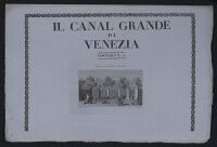 Il Canal Grande di Venezia Descritto da Antonio Quadri - cover  to folder 12