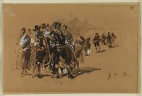 Band of Spaniards in the countryside