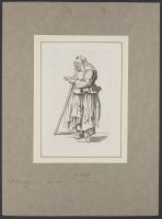 The beggar with the new charity (la mendiant venant de recevoir  la charité)