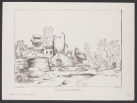 Landscape with buildings