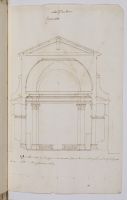 Section (cutaway) of the church of S. Giuseppe at Macerata,  Italy (recto)