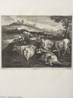 Landscape with shepherds and cows