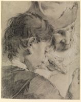 Head of a boy and of an old man