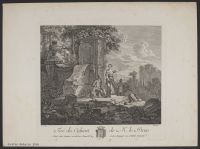 Landscape with figures and ruins