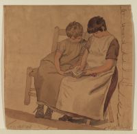 Two children reading