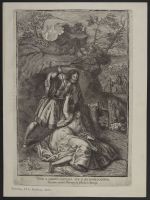 Uxor a marito sauciata ope d. Antonii sanatur (Wife Wounded by Her Husband)