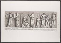Plate 36 of 'Admiranda Romanarum Antiquitatum ac Veteris Sculpturae Vestigia': Palladis Artes