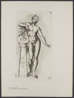 Male nude with lyre Plate 50 from Signorum veterum icones, 100 plates plus  title-page, of etchings after classical sculpture, dedicated to  Johannes Wtenbogaard and Constantijn Huygens