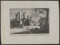 Landscape with ruins and figures