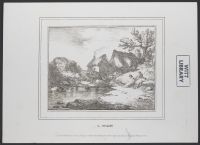 Landscape with cottage and smoking chimney