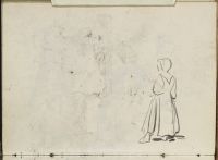 Group of seated and reclining men, women and children (recto)