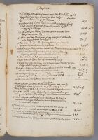 Building accounts from 1664 for alterations to a house in Liège (recto and verso).