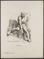 Grotesque figure with three eyes