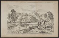 Landscape with figures conversing
