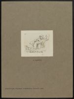 Sketch of a kneeling figure