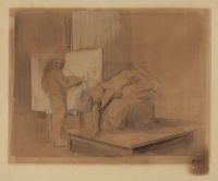 Peintre et modèle (The Painter and His Model) (recto)