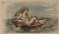 Study for 'Cupid in a shell'