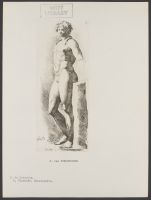 Oblique view of a Wreathed male nude Plate 61 from Signorum veterum icones, 100 plates plus  title-page, of etchings after classical sculpture, dedicated to  Johannes Wtenbogaard and Constantijn Huygens