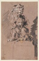 Seated lion
