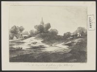 Landscape with church spire