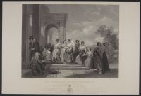 Anne Page and Slender: A scene from the Merry Wives of Windsor