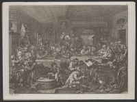 Four Prints of an Election, Plate 1, An Election Entertainment