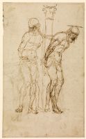 Studies for Christ at the Column (recto)