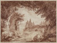 Terrace in an Italian garden