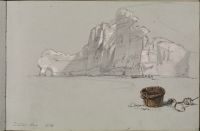 Coastal cliffs with basket - Etretat