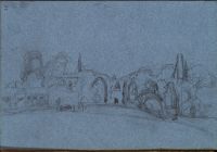 Ruins of the Bolton Abbey (recto)