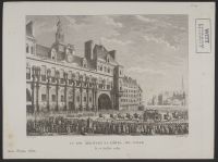 Le roi arrivant a l'hôtel-de-ville