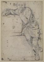 Seated youth (recto)
