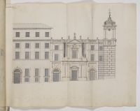 Front elevation of the church of S. Giovanni Calibita and the Fatebenefratelli hospital on the Isola Tiberina, Rome