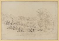 Landscape with a view of Kenwood House (recto)
