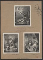 Man holding a child, mourning a dead woman and child