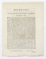 Memoirs of Charlotte, Countess of Derby