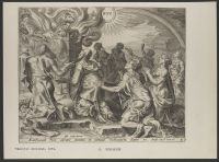 Noah and his family making a sacrifice