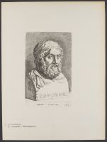 Antique bust of Sophocles