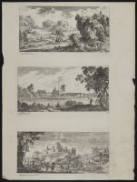 Landscape with figures, a water mill and a church