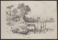 View of a canal lock