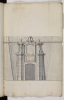 Front elevation of a military gateway I