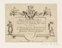 Frontispiece, Les Fantasies De Noble I. Callot