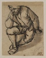 Peasant seated on the ground