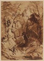 Landscape with a rock bank