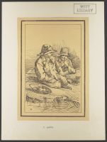 Two children seated with bowl, from "Rustic Figures after Nature"
