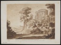 Mount Parnassas or Mount Helicon with Apollo and the Muses
