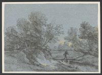 Landscape with Figure crossing Bridge 